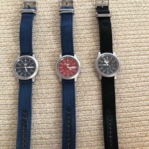 Set of 3 mens Seiko automatic watches